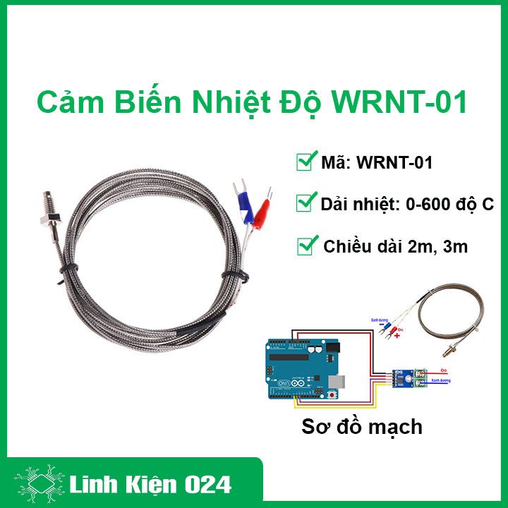 Cảm biến nhiệt độ WRNT-01 chiều dài 2m/3m