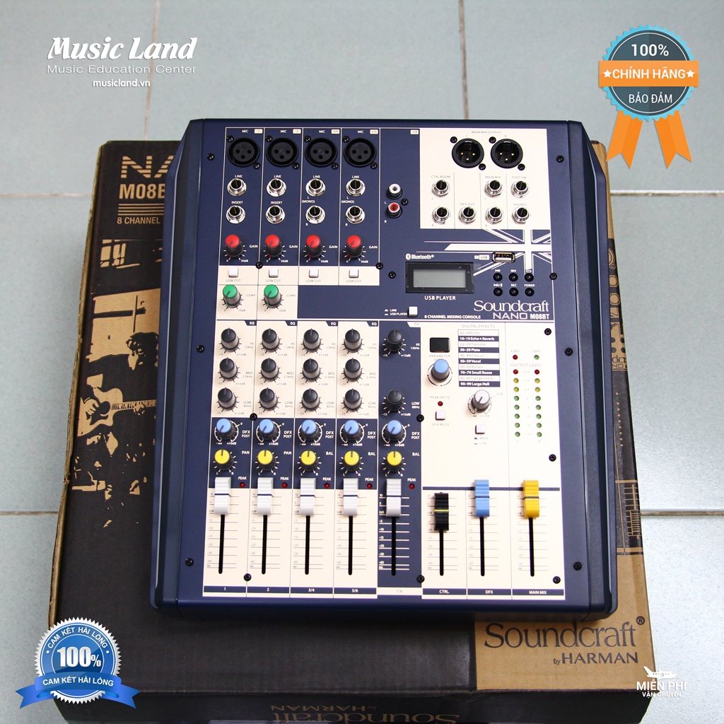 Mixer SoundCraft Nano M08BT  – Chính Hãng