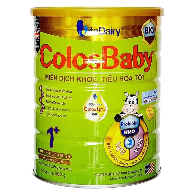 Tặng 1 chai sữa tắm Dettol 950g - combo 2 lon sữa bột Colosbaby bio số 0+, 1+, 2+ lon 800g
