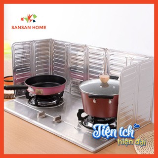 Tấm nhôm chắn dầu mỡ, chống bẩn tường bếp, tấm chắn bếp chịu nhiệt chống bắn dầu mỡ