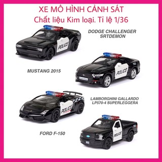 Xe Cảnh Sát Xe Mô Hình Kim Loại Tỉ lệ 1:36 - Đồ Chơi Trẻ Em, Đồ Chơi Cho Bé
