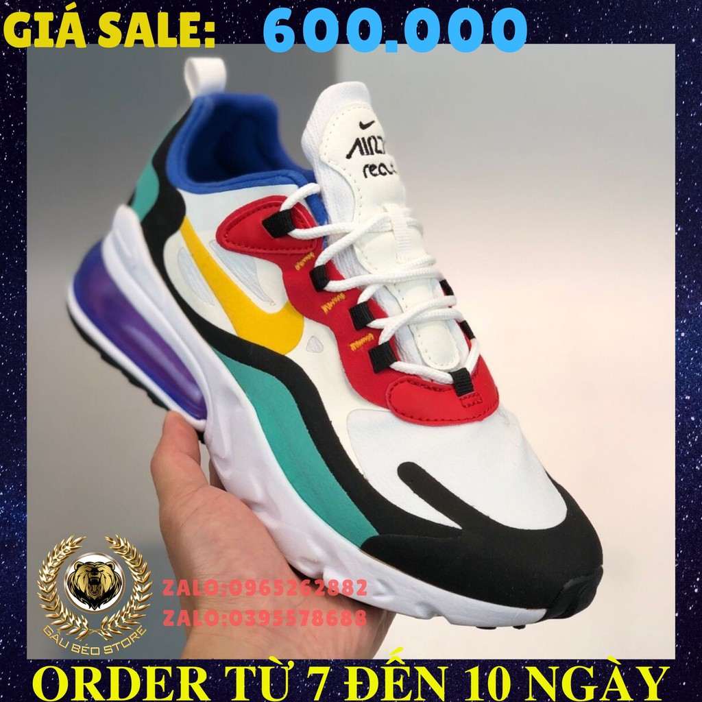 📦 FULLBOX 🌐 ORDER  🎀 SALE 50% 🎀 💯 ẢNH THẬT 🏷 Nike React Air Max 270 React 🏷 👟 GIÀY NAM NỮ 👟