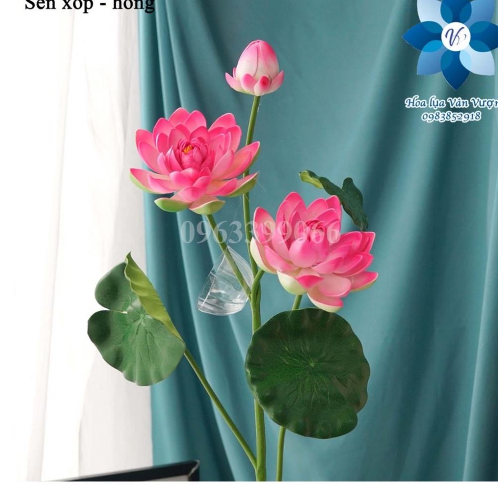 Hoa Giả 🌺FREESHIP🌺 Hoa Sen loại lớn 105 cm - giống thật 99%