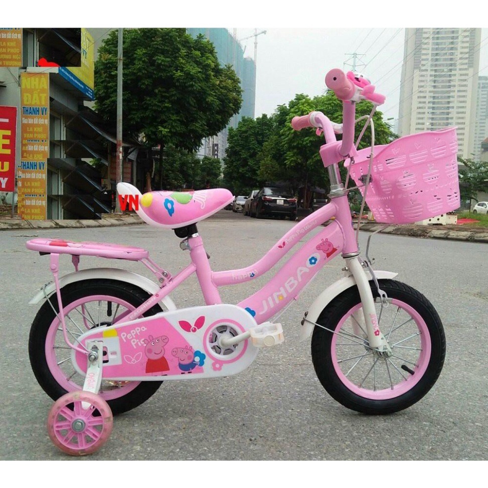 [Có bảo hành] [Chính hãng] Xe Đạp Trẻ Em JinBao Nữ 2 Khung