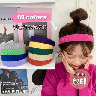 Băng đô cài tóc nhiều màu sắc phong cách retro