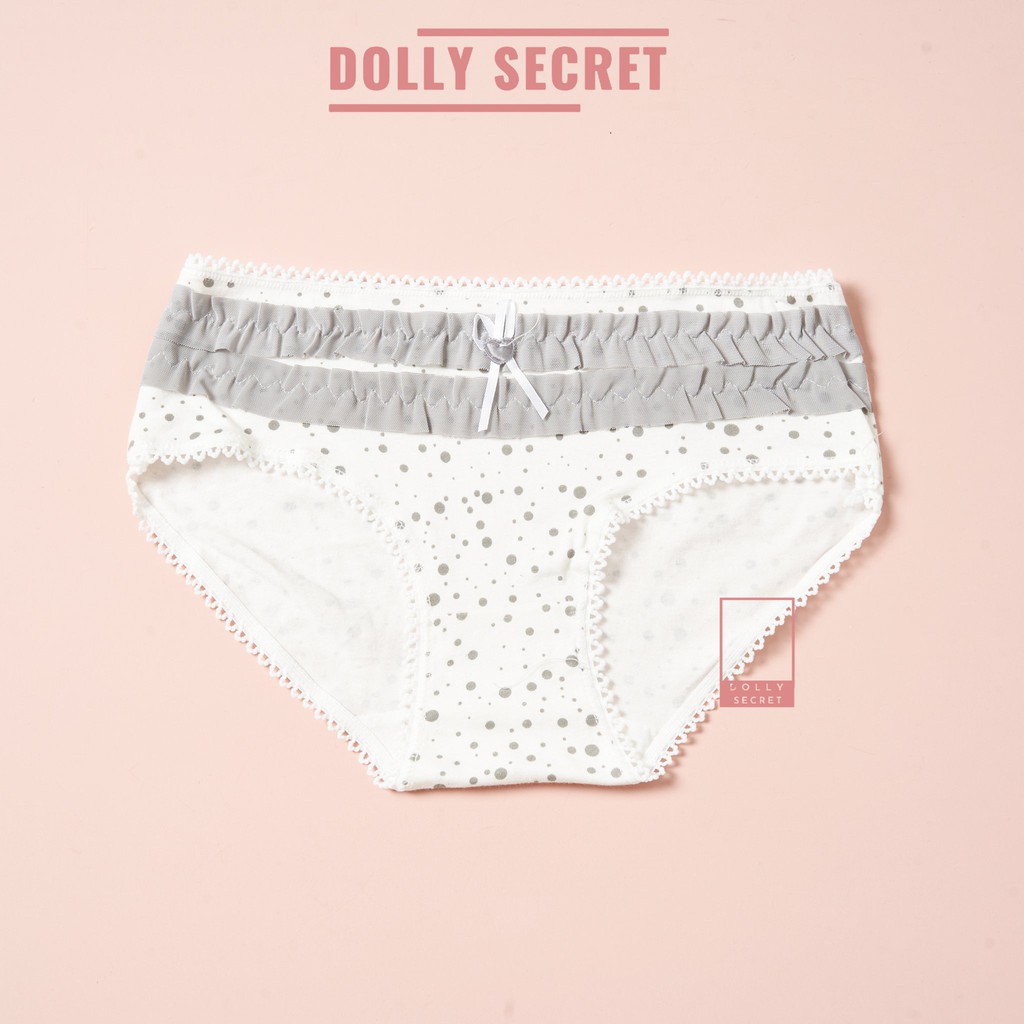 Hộp 6 quần lót nữ có nơ ren cực gợi cảm cao cấp tính năng nâng mông ERA DOLLY SECRET QL031