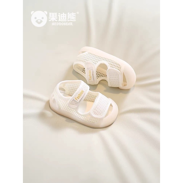 xăng đan bé gái, bé trai có chống vấp dép quai hậu tập đi quai vải lưới êm chân thấm mồ hôi 2 quai tùy chỉnh 2203