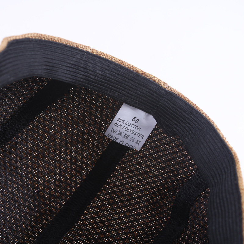 Nón Beret Vải Lanh Họa Tiết Sọc Phong Cách Retro Cho Nam