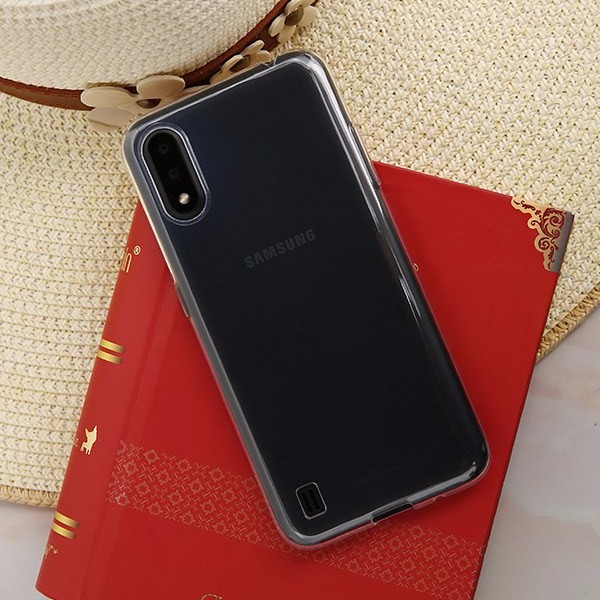 Ốp lưng dẻo Galaxy A01 silicon trong - Hàng loại 1