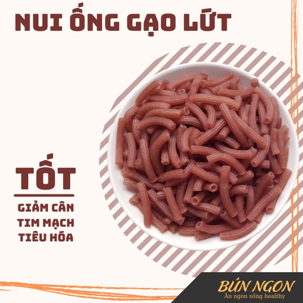 Nui Gạo Lứt Ăn Kiêng, Giảm Cân, Thực Dưỡng Eatclean 500g