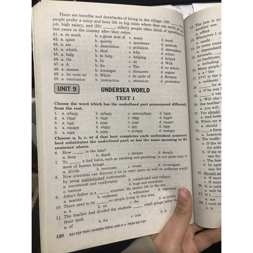 Sách - Bài tập trắc nghiệm tiếng anh 10 có đáp án ( chỉnh lý và bổ sung tái bản năm 2015 )