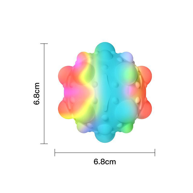 Pop it Fidget Toy Virus Ball Push Bubble Sensory Stress Relief Family Kid Game Decompression Ball Stress Relief