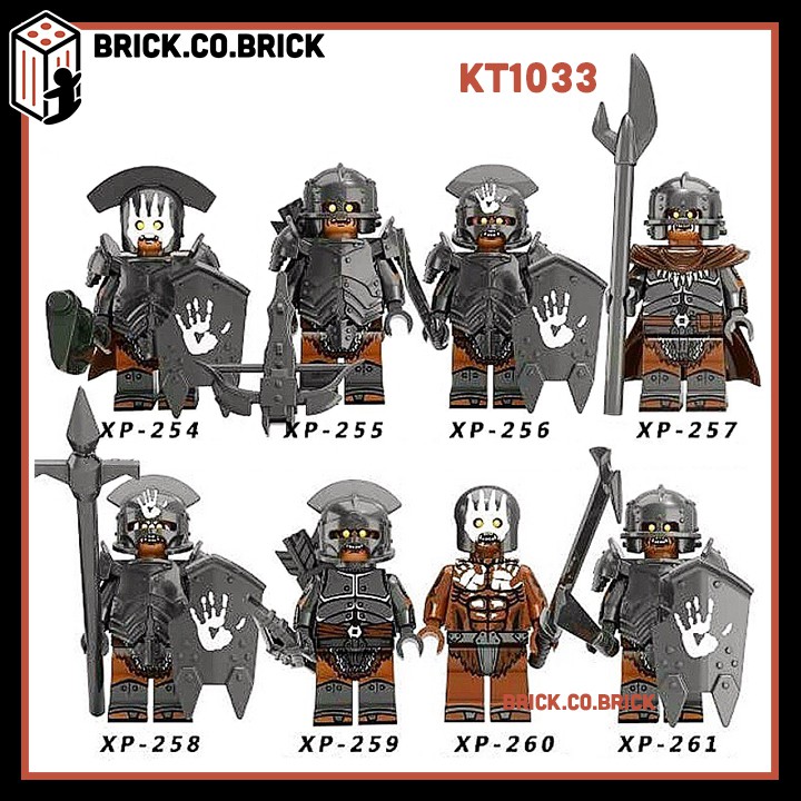 KT1033 -Đồ chơi lắp ráp minifigure nhân vật lego lính gác trong phim truyện Lord of the rings - Trung cổ kèm Phụ kiện