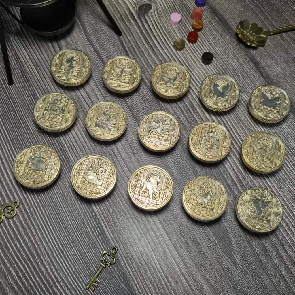 Con Dấu Sáp Niêm Phong Thiệp Cưới Hình Động Vật Bầu Trời Sao Kiểu Châu Âu Cổ Điển