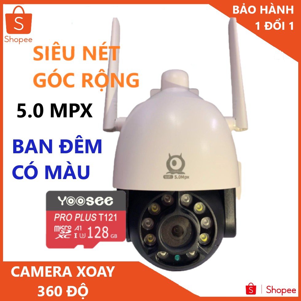 Camera Wifi - Camera ngoài trời v380 - Full hd hiển thị 5.0 mpx Kèm thẻ nhớ chính hãng