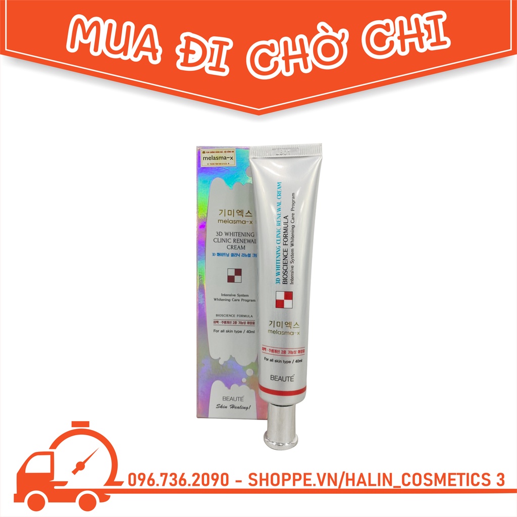 kem giảm thâm nám, tàn nhang 💖FREESHIP💖kem giảm thâm nám melasma-x 3d whitening clinic cream HALIN64564