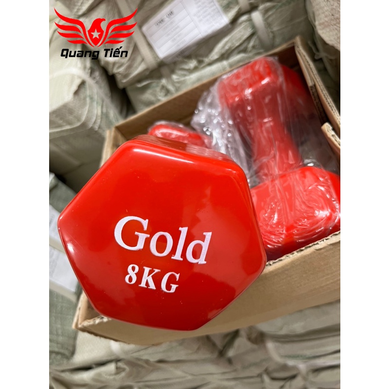 Tạ tay cao su Gold cao cấp 8 kg (giá 1 chiếc)