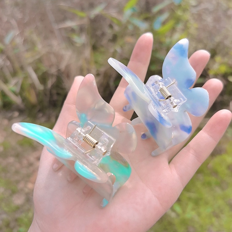 Kẹp tóc hình bướm cỡ lớn phong cách vintage Hàn Quốc dễ thương cho nữ