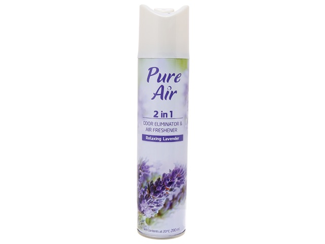 Xịt phòng pure air hương chanh xả/lavender/hoa lài/hoa hồng thơm phòng diệt muỗi 280ml