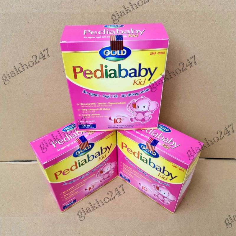 [COMBO 3 HỘP] Pediababy Kid giúp bé ăn ngon, ngủ tốt, thông minh