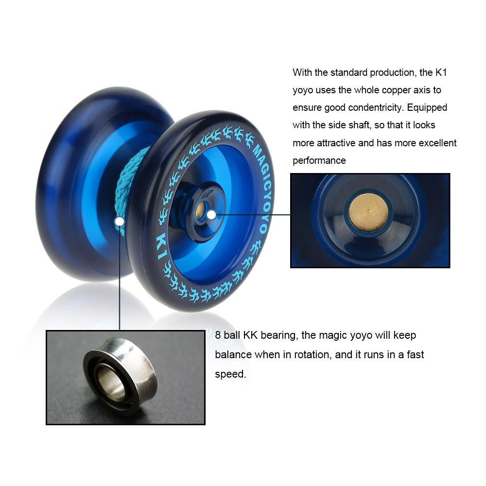 Magic Yoyo 8 bóng chuyên nghiệp với dây quay cho trẻ em