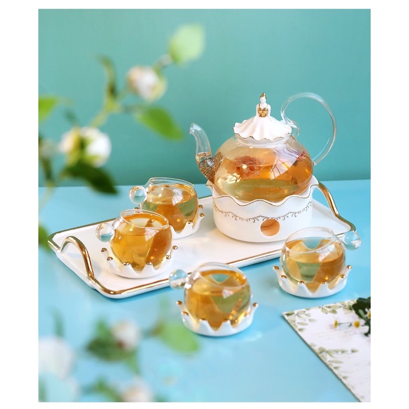 Bộ ấm trà hoa cúc hoàng gia