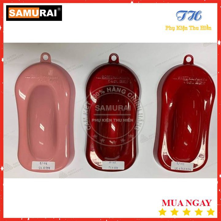 Sơn Xịt Samurai Hệ Thống 2 Lớp Màu Đỏ - Mã UCH258 + TCH258