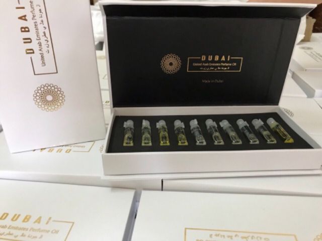 Set thử 10 tinh dầu nước hoa Dubai hàng chuẩn thơm 24h