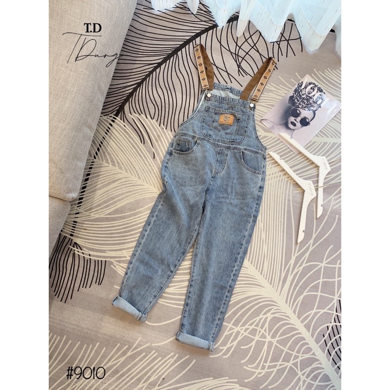 [ Mã FADIRECT20 giảm 20K đơn 150K] Quần jeaan yếm bò sữa