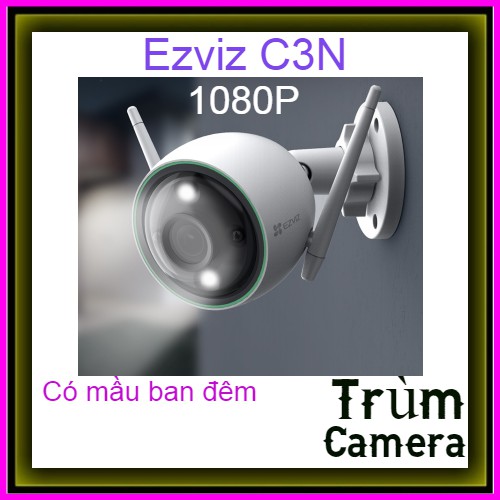 Camera EZVIZ C3N 1080P ngoài trời công nghê AI thông minh-Có mầu ban đêm