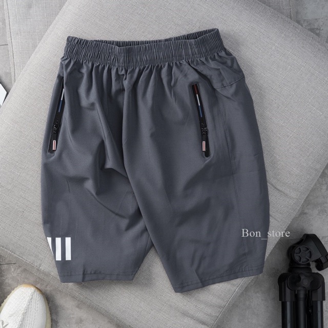 quần short nam💖FREESHIP💖quần short nam lưng thun QN3Vsport có khóa chống nước nhiều màu