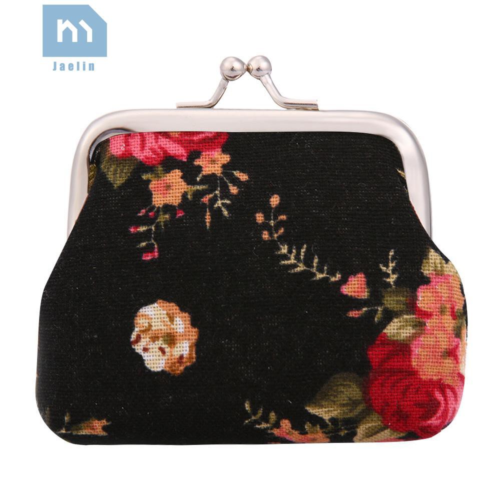 Ví bằng vải bố in hoa phong cách cổ điển đáng yêu