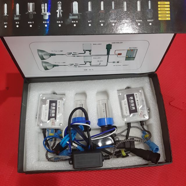 Combo Bóng Xenon và Ballast 55W các chân H11, H7, 9005, HB3, 9006