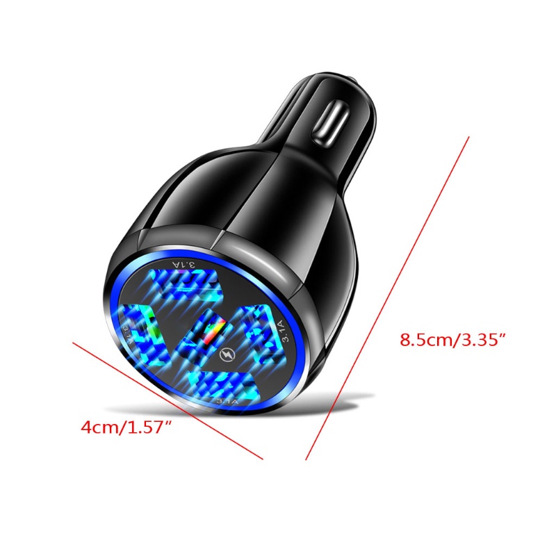 Củ sạc trên ô tô nhiều cổng USB thích hợp cho điện thoại máy tính bảng Apple