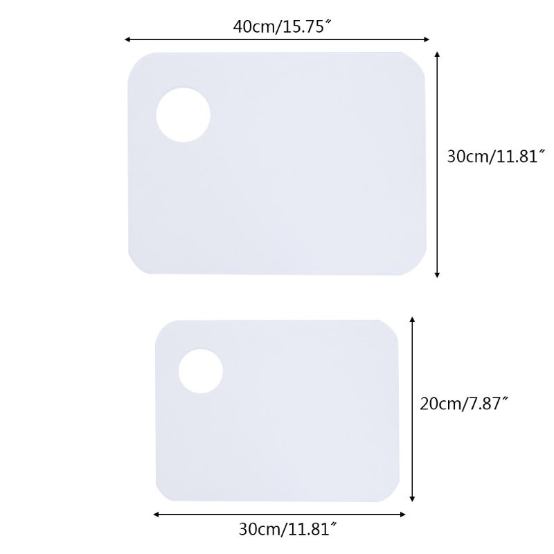 Bảng Acrylic Trong Suốt Hình Vuông Đựng Màu Nước / Dầu Vẽ Tranh Tiện Dụng