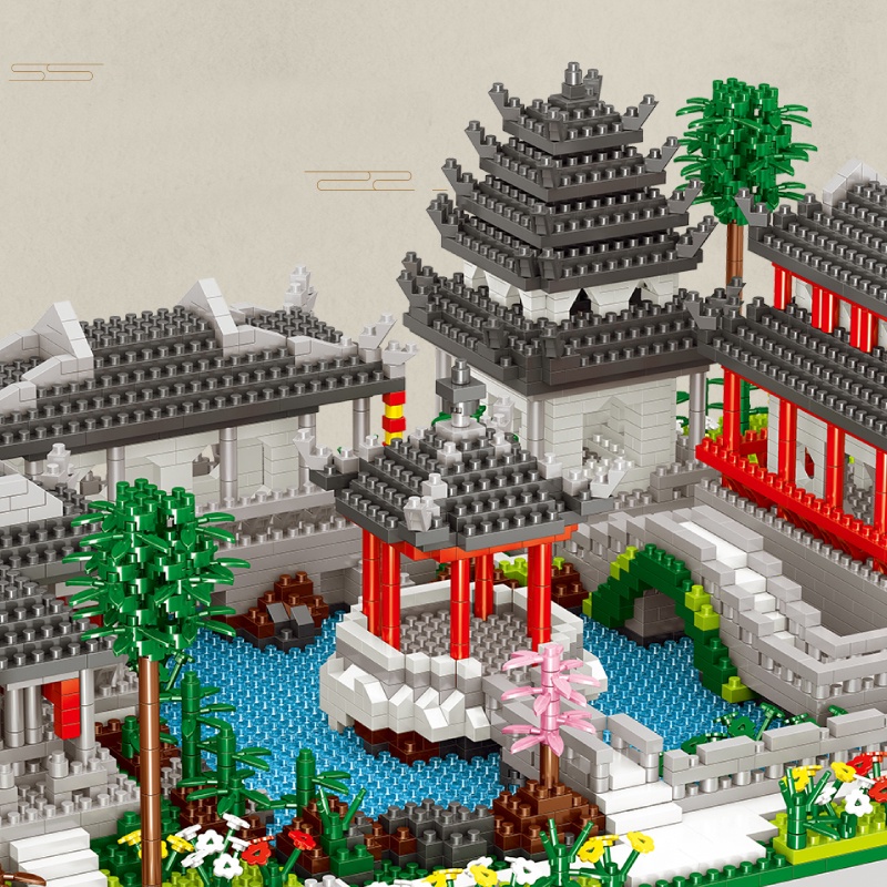 Lego lắp ráp hình vườn ngự uyển - Đồ chơi trẻ em rèn luyện thông minh - Sunny