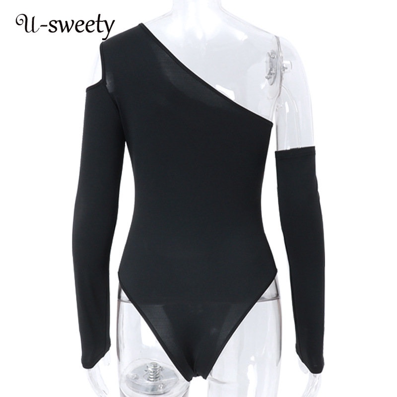 Bodysuit Tay Dài Trễ Vai Phối Lưới Thiết Kế Quyến Rũ Cho Phái Nữ