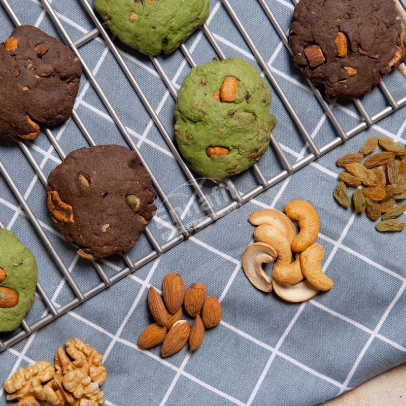 Bánh Cookie yến mạch mix hạt ngũ cốc 500g- ăn kiêng giảm cân không đường
