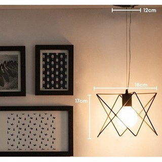 ĐÈN THẢ KHUNG SẮT TH016 TẶNG BÓNG ĐÈN LED