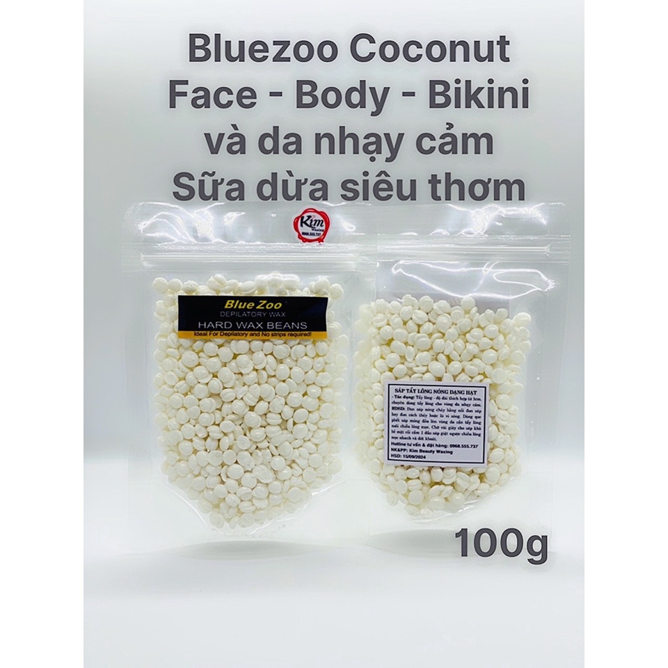 300g Sáp wax lông Hard wax beans Sữa Dừa Coco Premier Cao cấp dành cho da nhạy cảm