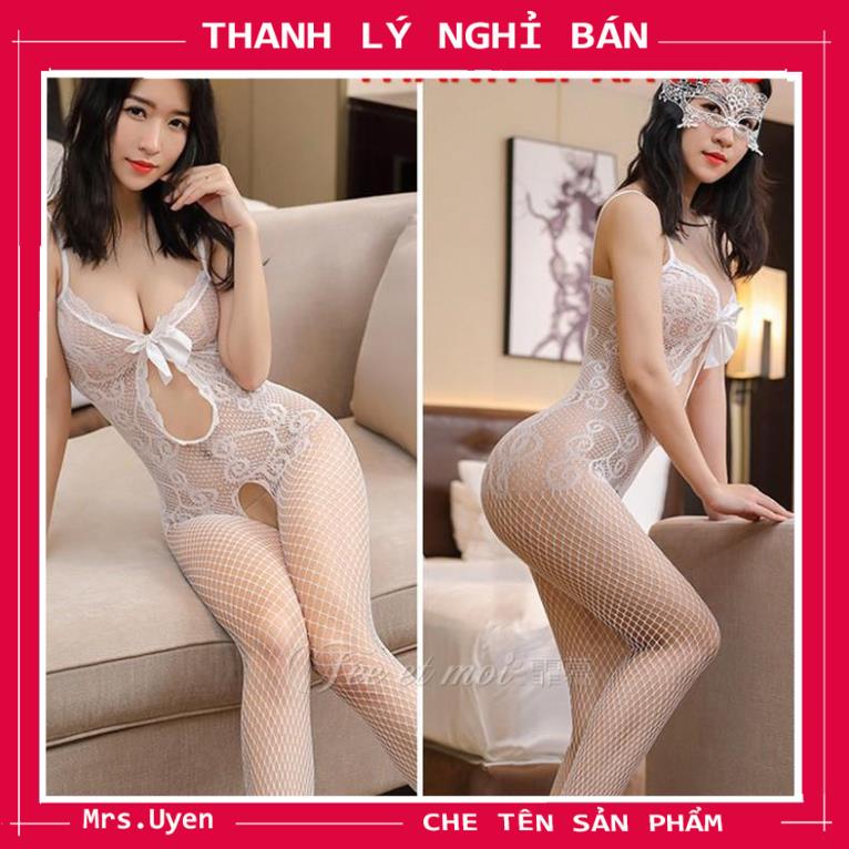 Bộ Ngủ Body Liền Thân Hở Đũng Gợi Cảm, Bodysuit Ren Lưới Hai Dây Sexy, Bodystocking Mã: Bst001 | BigBuy360 - bigbuy360.vn