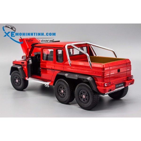 Xe Mô Hình Mercedes Benz G63 6X6 1:24 Welly ( Đỏ )