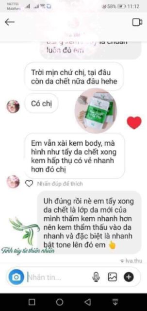 Cám gạo cà phê với mỡ trăn