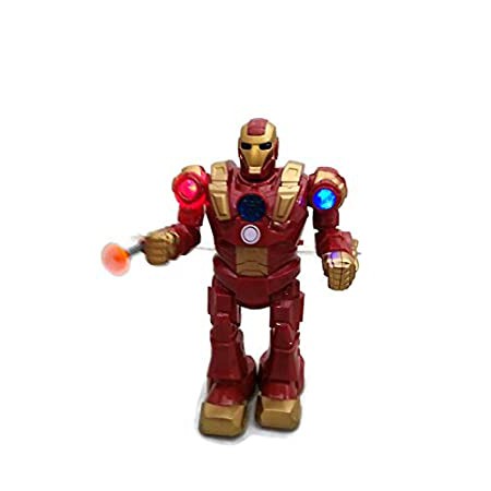 Robot người sắt IRON MAN có đèn nhạc và bắn phi tiêu