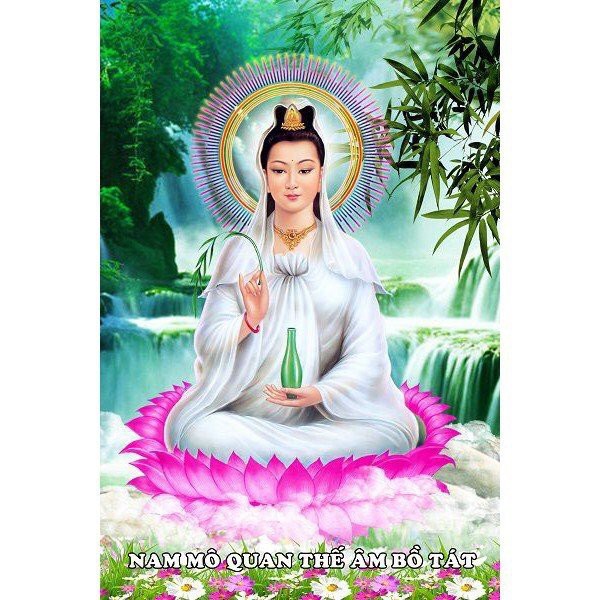 Tranh đính đá toàn bộ bức phật bà quan thế âm bồ tát