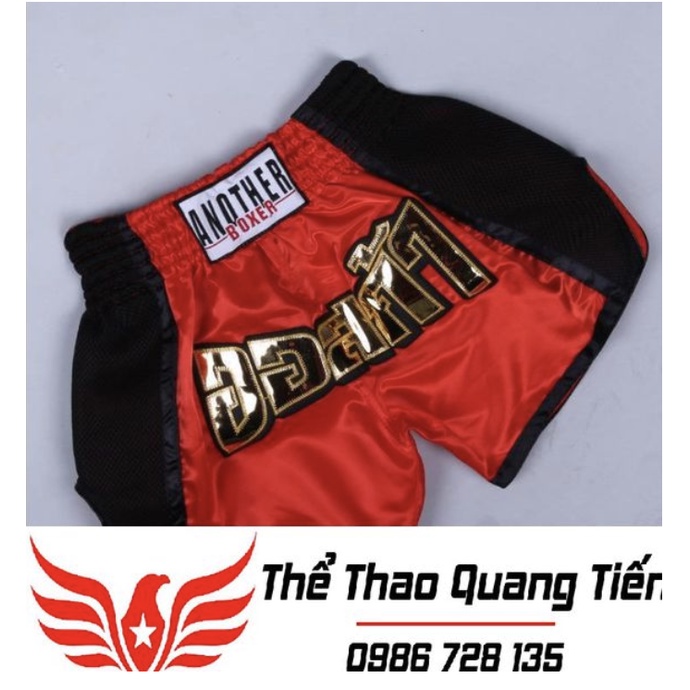 Quần Muay Thái Another Boxer Chính Hãng Muay Thai Short Chất Liệu Satin Cao Cấp