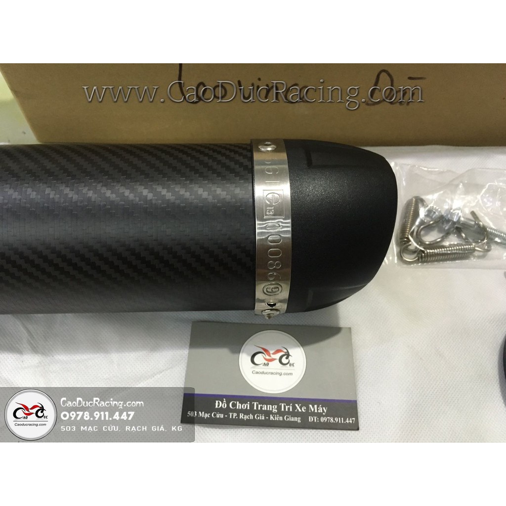 Pô Leovice Full option Cho EX150 - full cổ pô , lon pô , lò xo pô ống tiêu