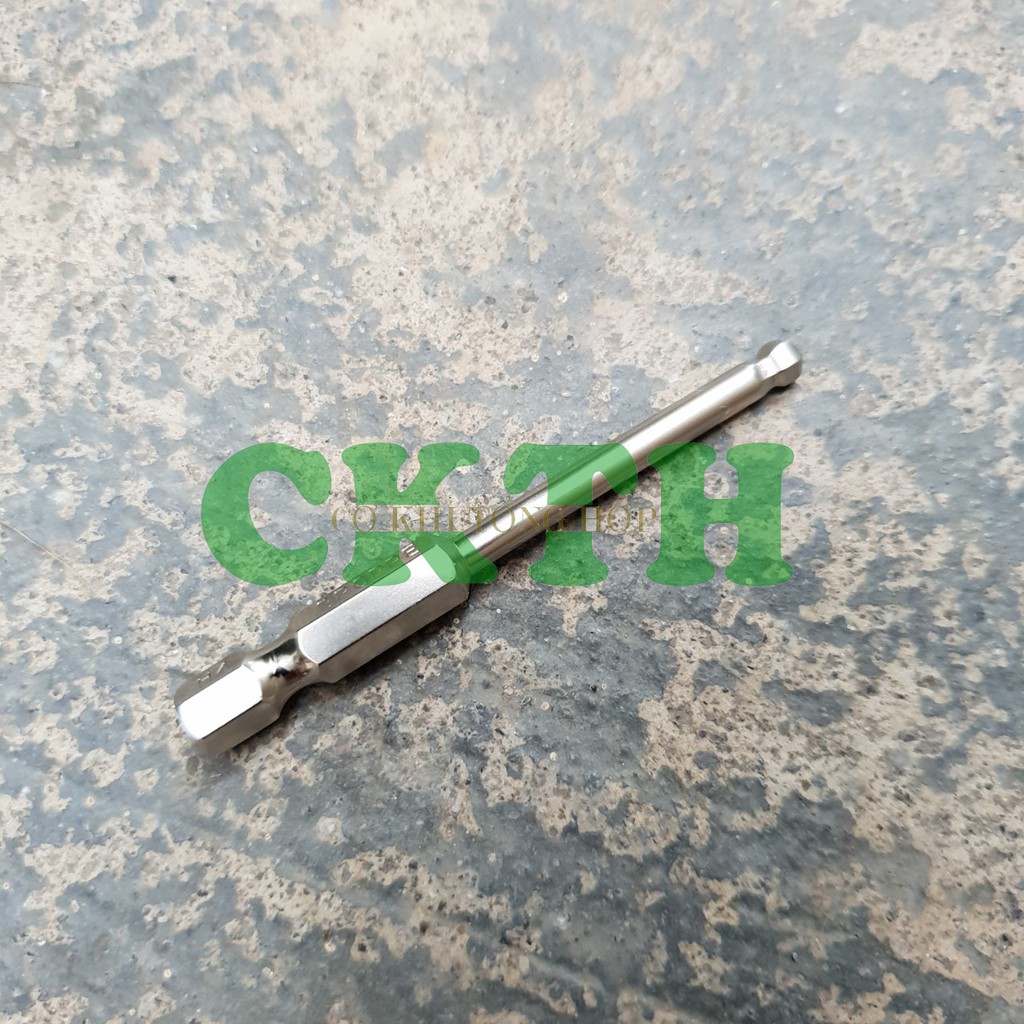 Lục giác bi cao cấp. Đầu lục giác bi bóng H4 dành cho khoan, máy bắn vít loại dài 65mm thương hiệu BROPPE