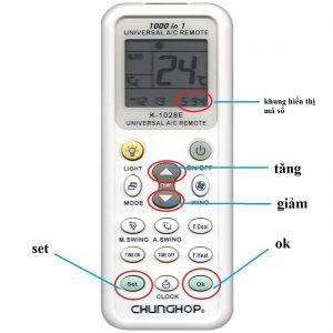 Remote máy lạnh đa năng ( dùng cho tất cả mọi hãng máy lạnh )