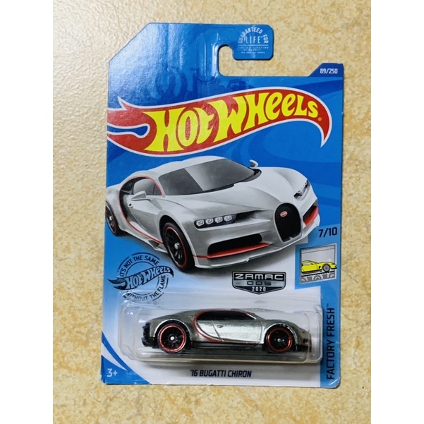 Hobby Store xe mô hình Hot Wheels Bugatti Chiron ZAMAC